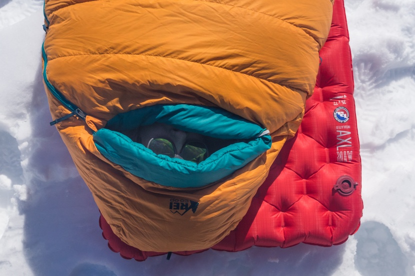 rei co-op down time 0 - you'll notice a fat sleeping pad under every bag in all our photos...
