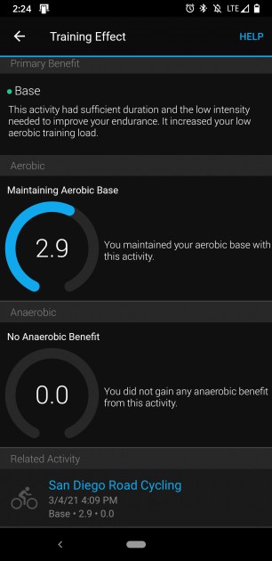training effect is an outside service licensed to garmin. it pulls...
