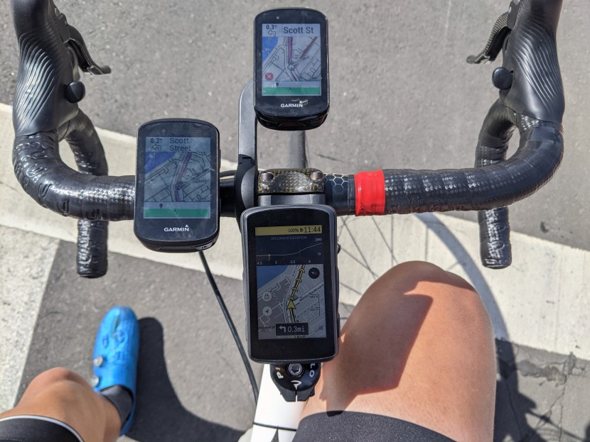 garmin edge 530 - out on the open road, the 530 works just great.