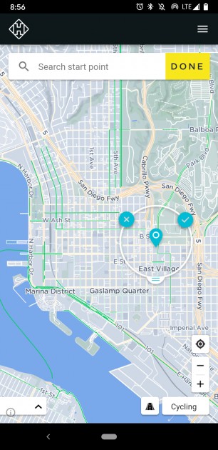 you can also create routes on the app and push them to your device...