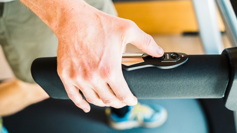 xterra fitness trx3500 - controls on the handrails are easy to reach, even while running.