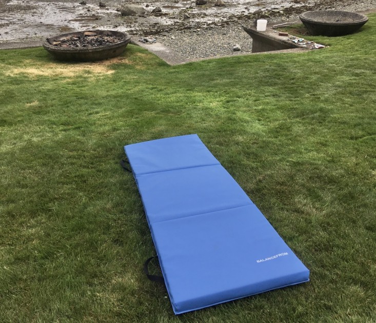 exercise mat - the balancefrom tri folding mat can be used in a variety of spaces...