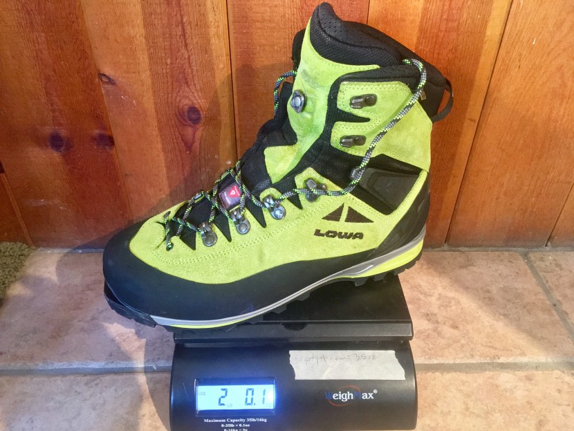 lowa alpine expert gtx - the weigh-in.