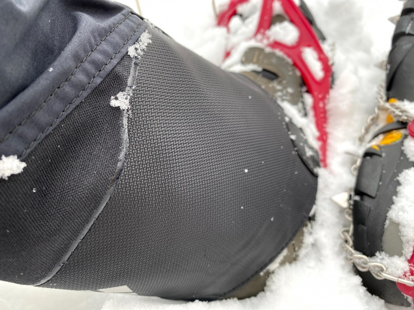 black diamond apex gtx - the lower portion is super thick and feels like kevlar. it protects...