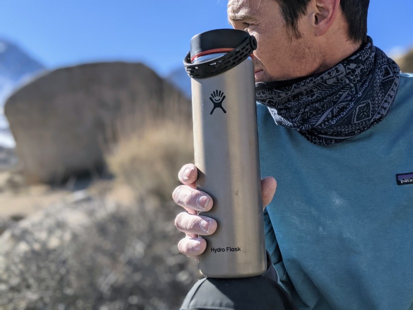 hydro flask lightweight wide mouth trail series - narrow in shape, the hydro lightweight is easy to handle.