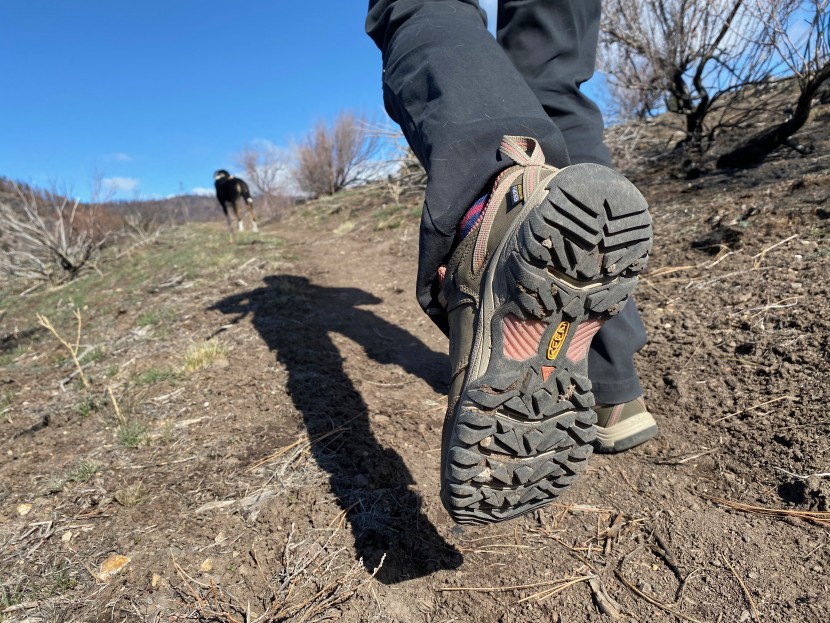 keen ridge flex waterproof for women - the proprietary rubber sole offers solid traction in most conditions.