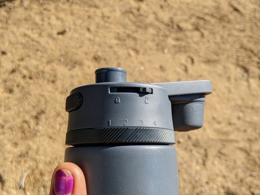 thermos guardian stainless hydration - the locking mechanism and the flip cap in general on this bottle...