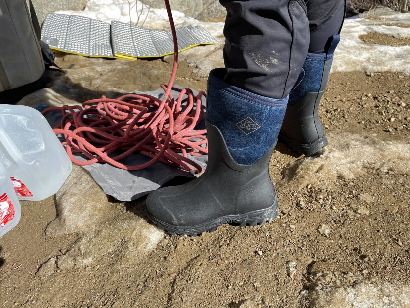 muck boot arctic sport ii mid - perfect for the frigid base of a climbing crag while you wait for...