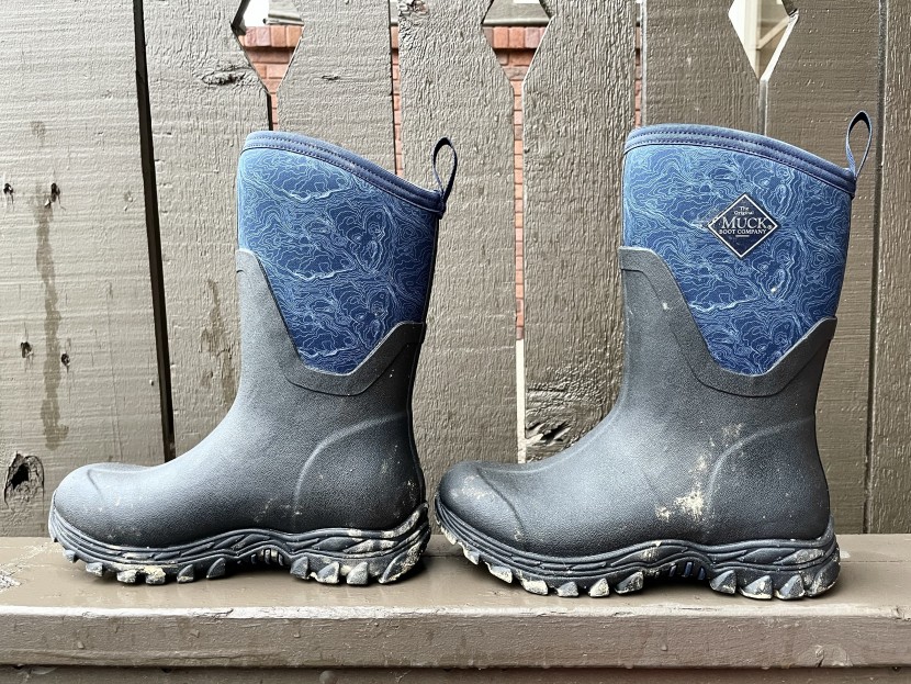 muck boot arctic sport ii mid - the model design seems to highlight hardworking but fun qualities...