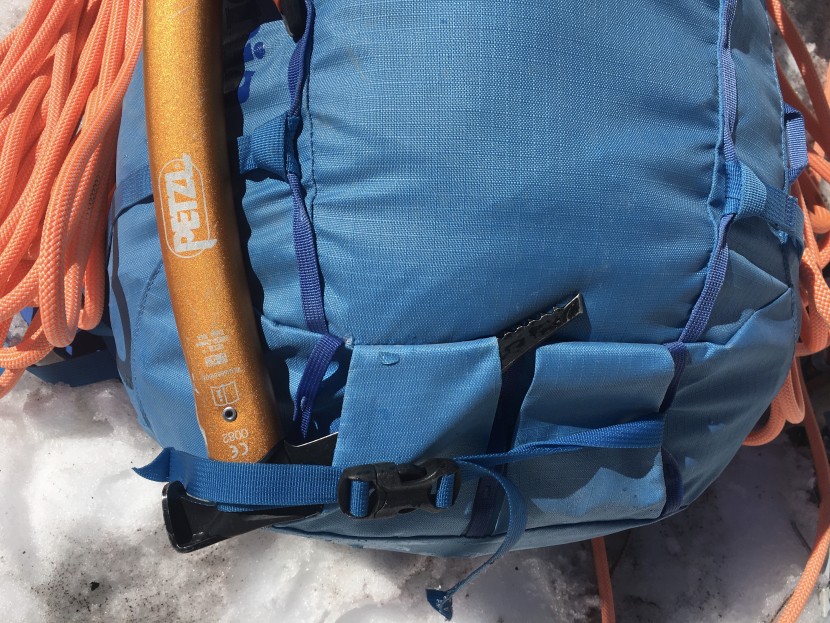 patagonia ascensionist 55 - the single strap to secure both ice tools is a design we really...