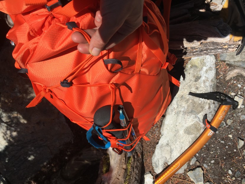 gregory alpinisto lt 38 - the cinch system on the front elastic was confounding.