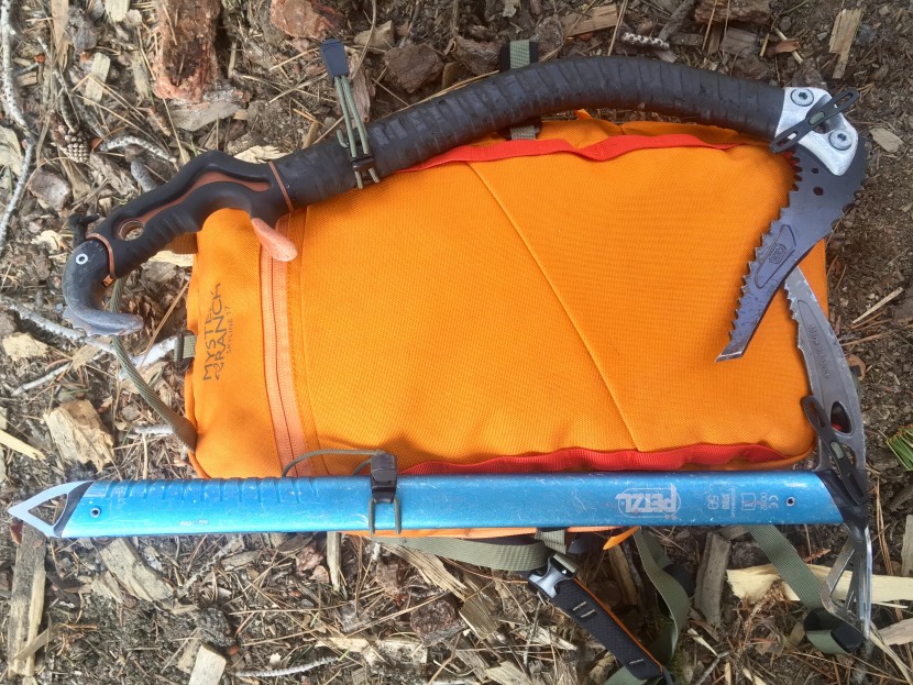 mystery ranch skyline 17 - the skyline holds technical ice tools and mountaineering axes...