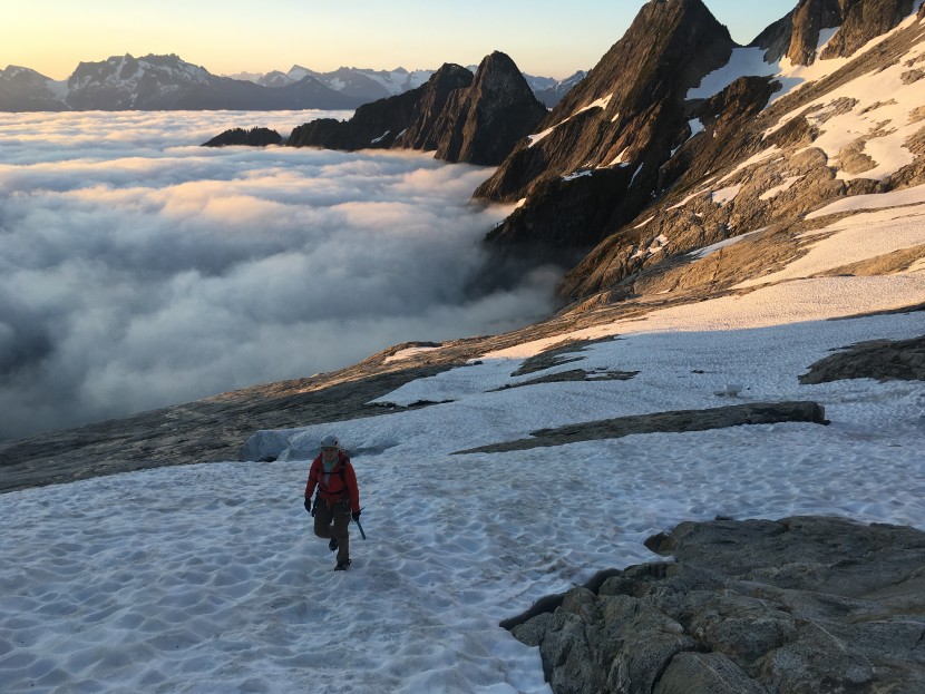 climbing backpack - a light and packable model is great to stuff inside an overnight...