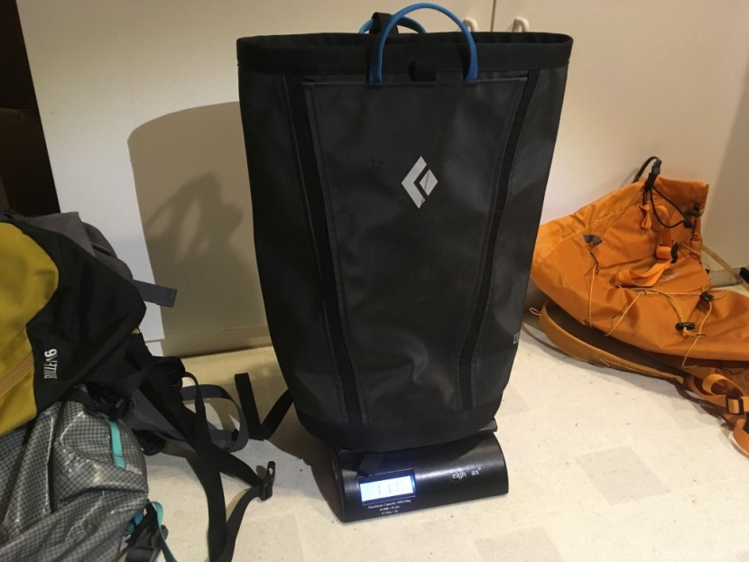 black diamond creek 20 - weighing the creek.