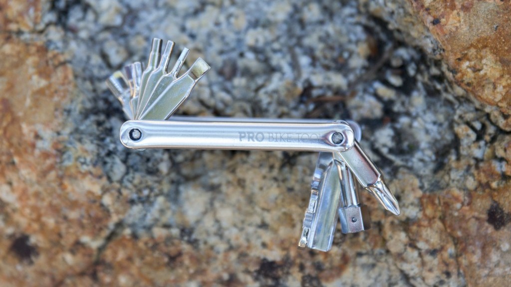 pro bike tool 17 in 1 - the diminutive aluminum frame of the pro bike tool 17 in 1 packs an...
