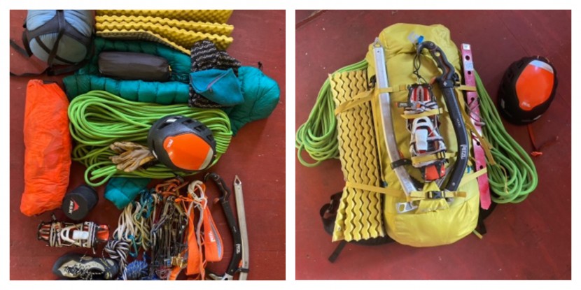 mountaineering backpack - the speed 40 from black diamond gobbled up the gear from our...