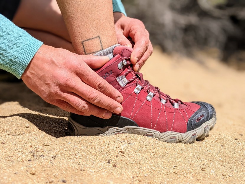 oboz bridger mid waterproof for women - 360-degree stability is the name of the game with the bridger mid.