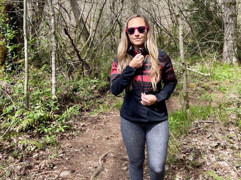 salomon agile full-zip hoodie for women - we love the svelte design and comfort of the salomon agile.