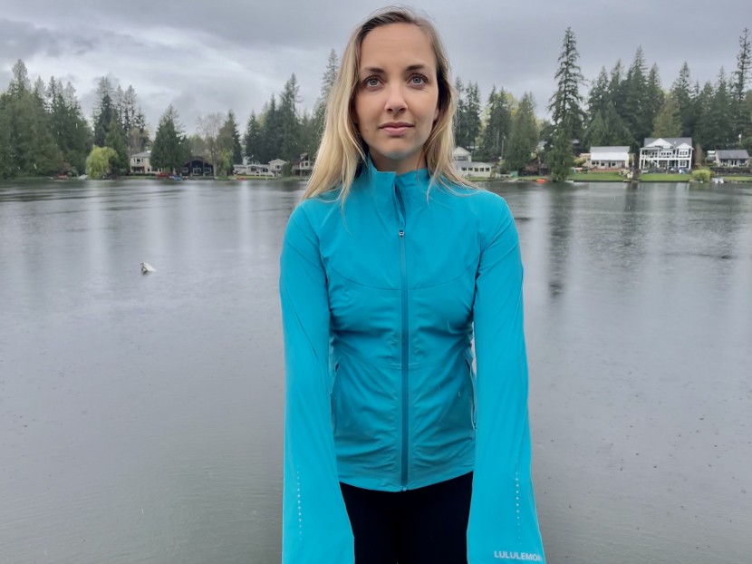 lululemon fast and free windbreaker for women - with stretchy fabric, reflective detailing, and a cozy neck, we love...
