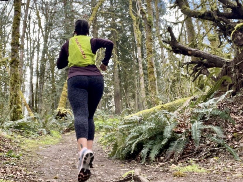 hydration pack for running womens - the pinnacle by nathan has reflective striping. but it is almost...