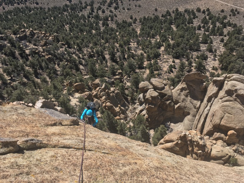 black diamond creek 20 - the creek on some abrasive quartz monzonite.
