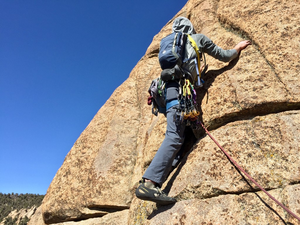 mammut neon light 12 - we appreciated how slim this pack was on necky leads.