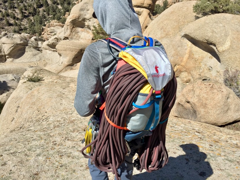 climbing backpack - the tarak has a good rope carrying setup. for reference, this is a...