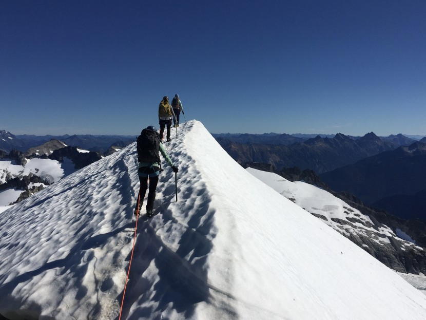 when you're working hard to get to a summit and back down safely...