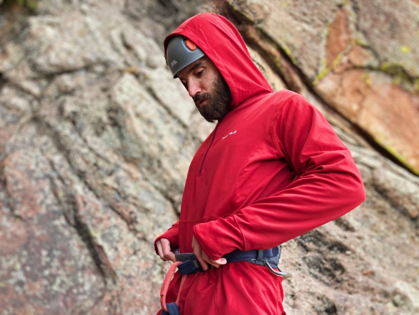 montbell cool hoodie - shirt length is generously long on the montbell.