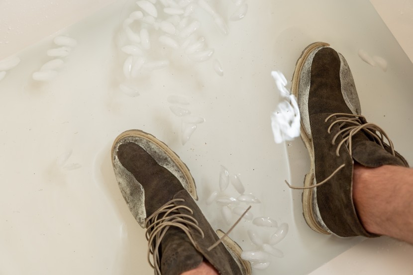 sorel madson ii chukka - our ice bath test is tricky in boots with only a 2.75" flood height.