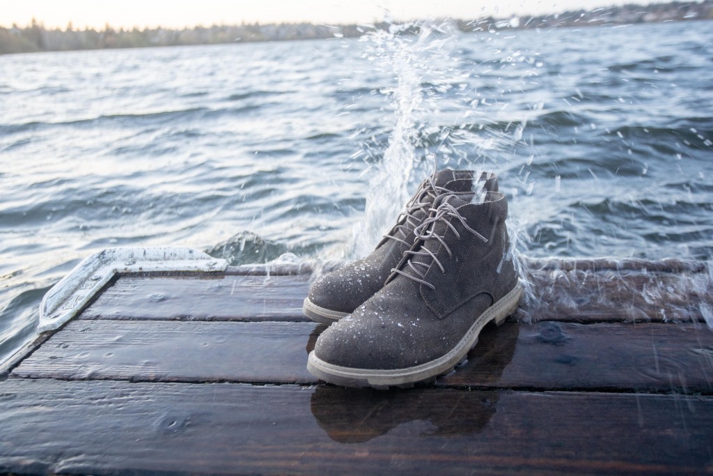 sorel madson ii chukka - the wind kicked up while we were doing this photoshoot!