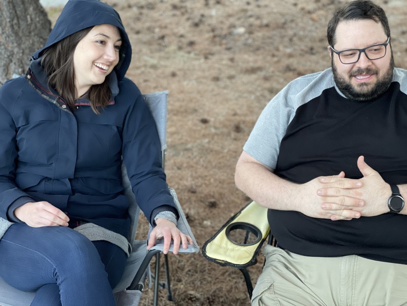 gci outdoor comfort pro - enjoying an evening outdoors in the comfort pro (grey) and kijaro...