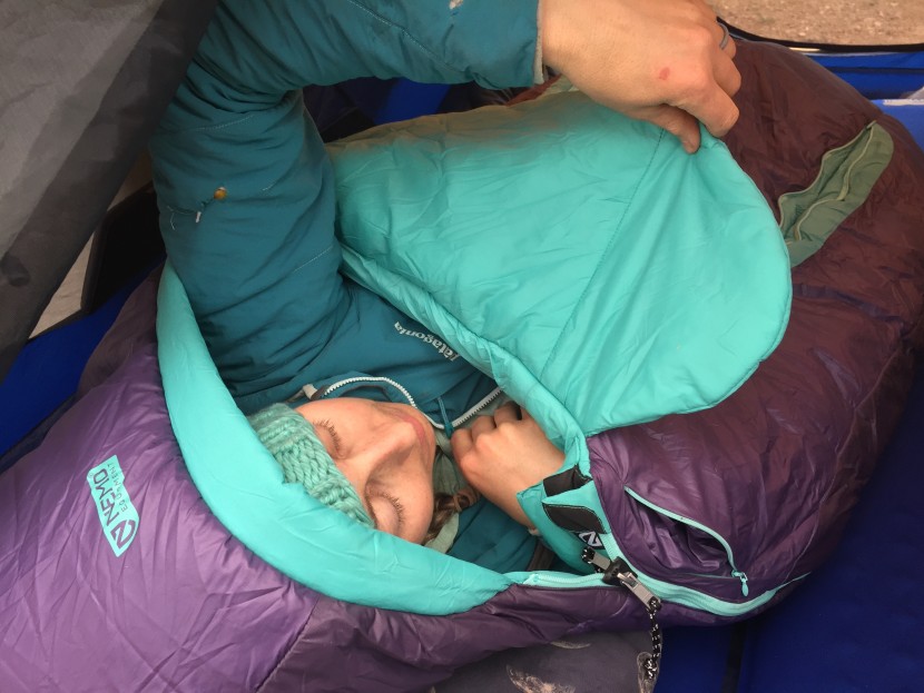 nemo forte 20 for women - we found the forte's large hood and "blanket fold" somewhat...