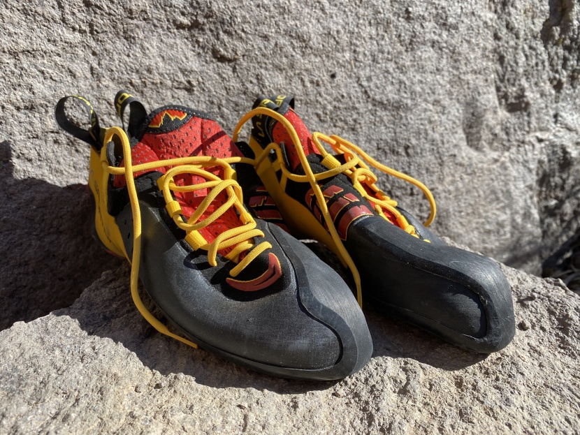 la sportiva genius - the geniuses include a folded over tongue of rubber at the toe. this...
