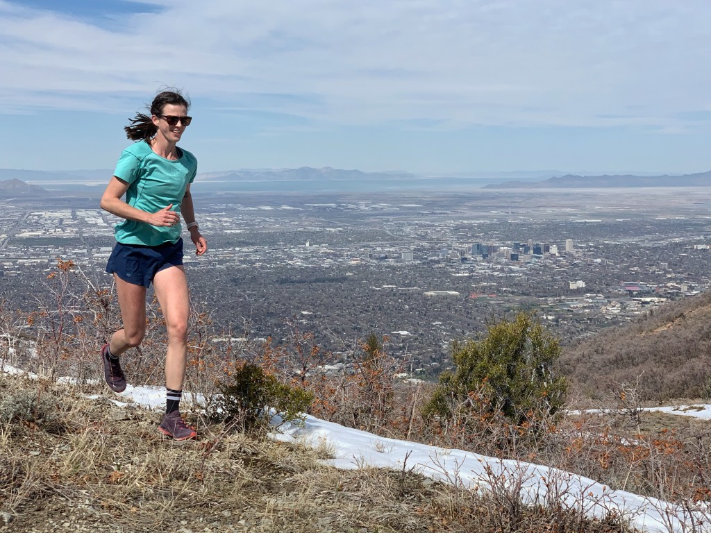 ultimate direction ultralight tee for women - we loved cruising around in this minimal shirt on trail runs around...