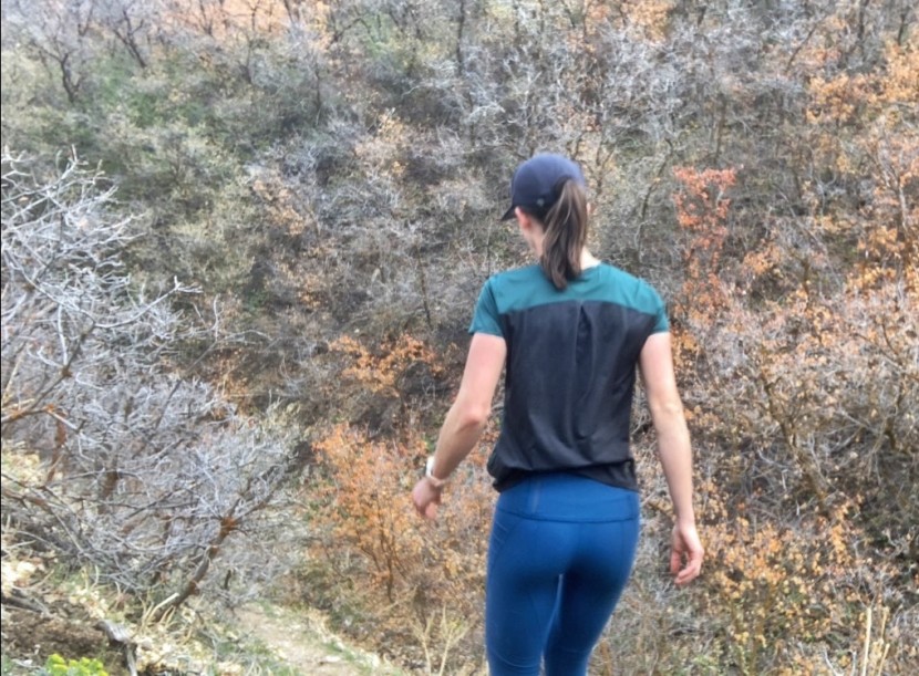 on performance-t for women - the black back panel of the performance-t is even more breathable...