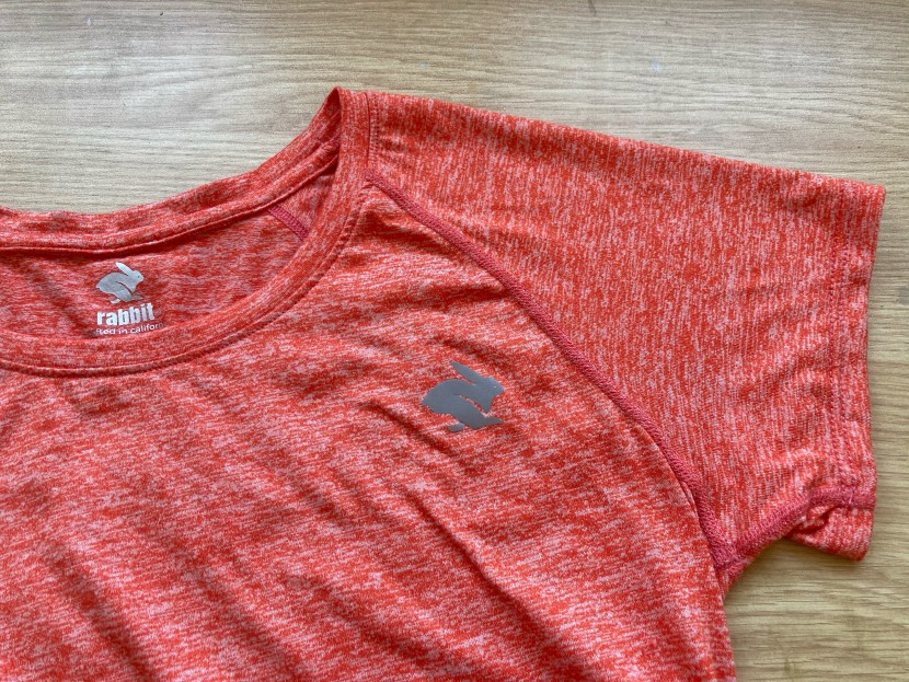 rabbit ez tee for women - the rabbit logo is reflective, perfect for nighttime running, and...