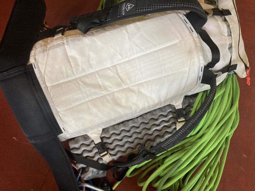 hyperlite prism - the foam back panel is sewn in place and not removable. sometimes we...