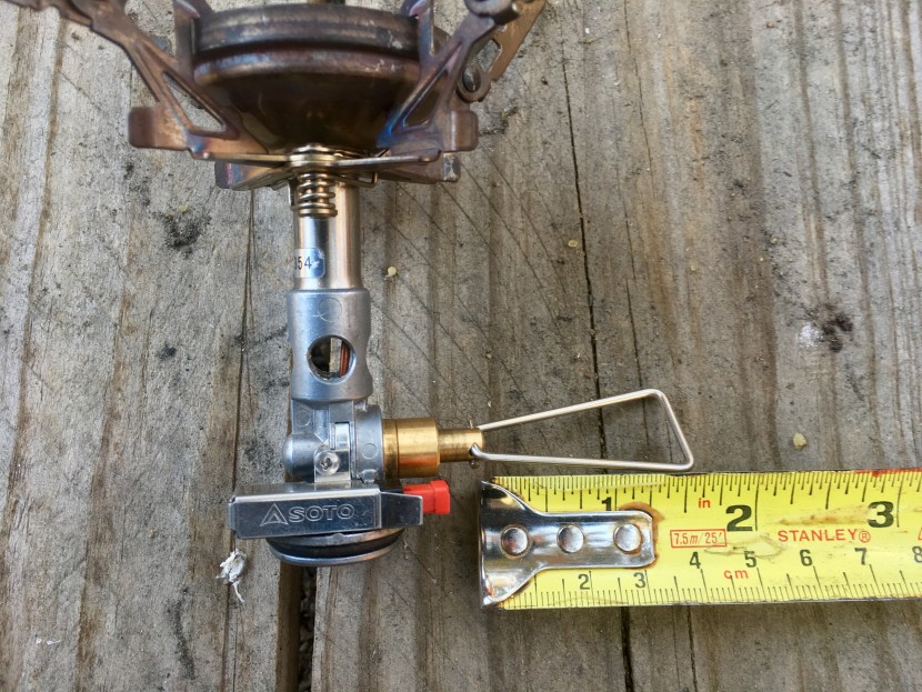 backpacking stove - the windmaster's valve control wire.