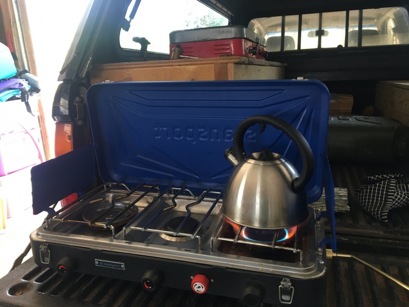 stansport outfitter series 3-burner - testing boil times in the garage, the stansport 3-burner had one of...