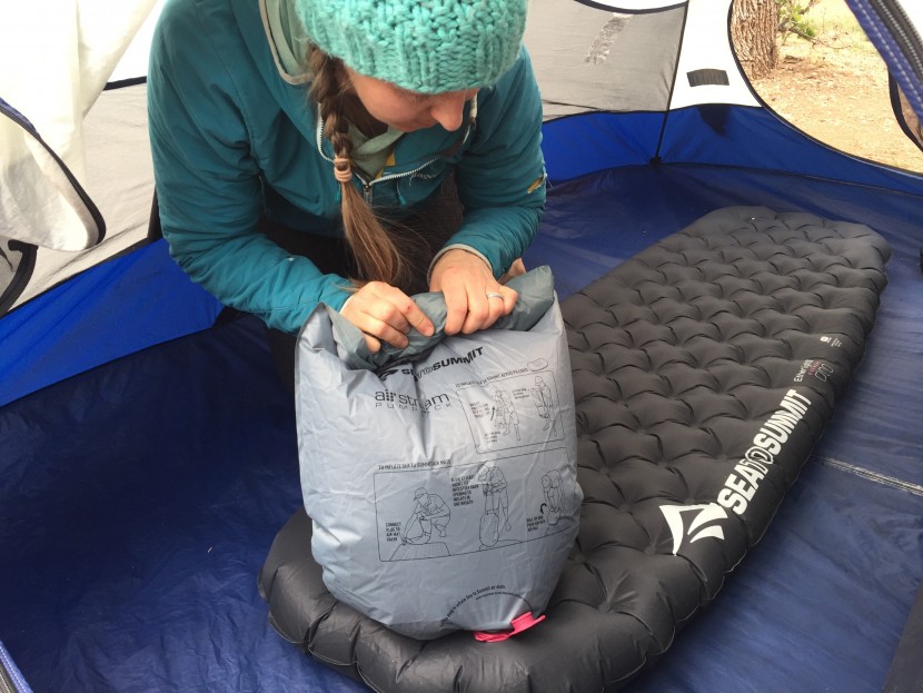 sea to summit ether light xt extreme for women - the ether light xt extreme's included pump sack is handy to blow up...