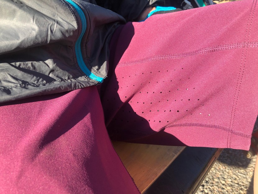 troy lee designs luxe short - perforation holes where you need them to ventilate and release heat.