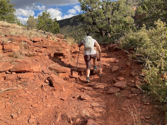 hydration pack - for light loads a pack with a smaller waist belt can work well.