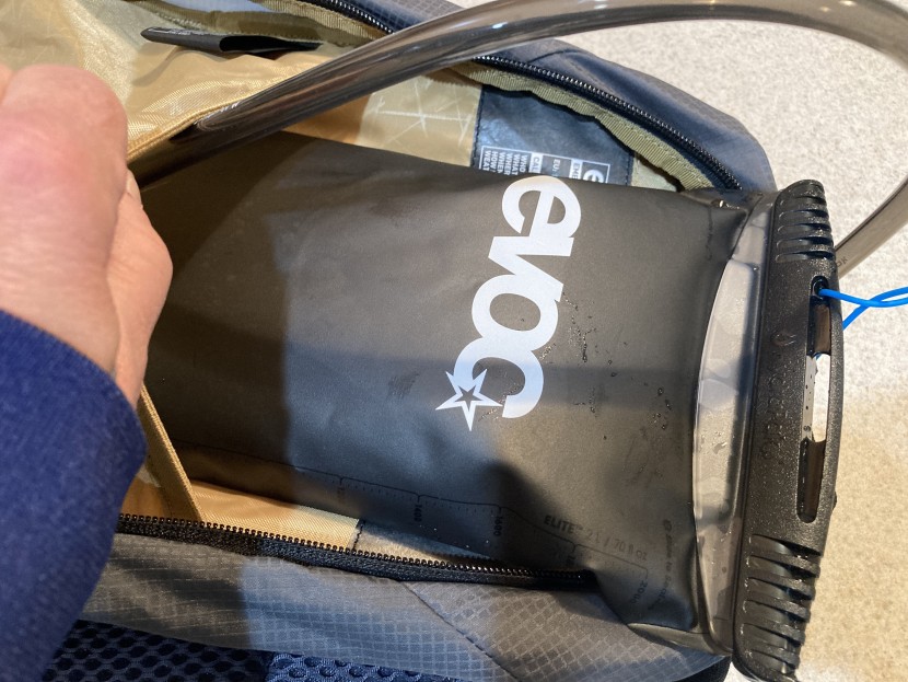 hydration pack - a large zippered opening helps to make accessing the water reservoir...