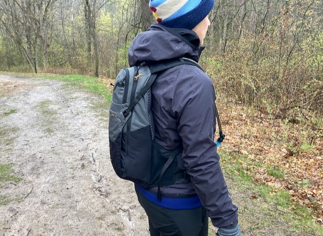 evoc ride 12l - the pack has a relatively low profile for 12-liters.