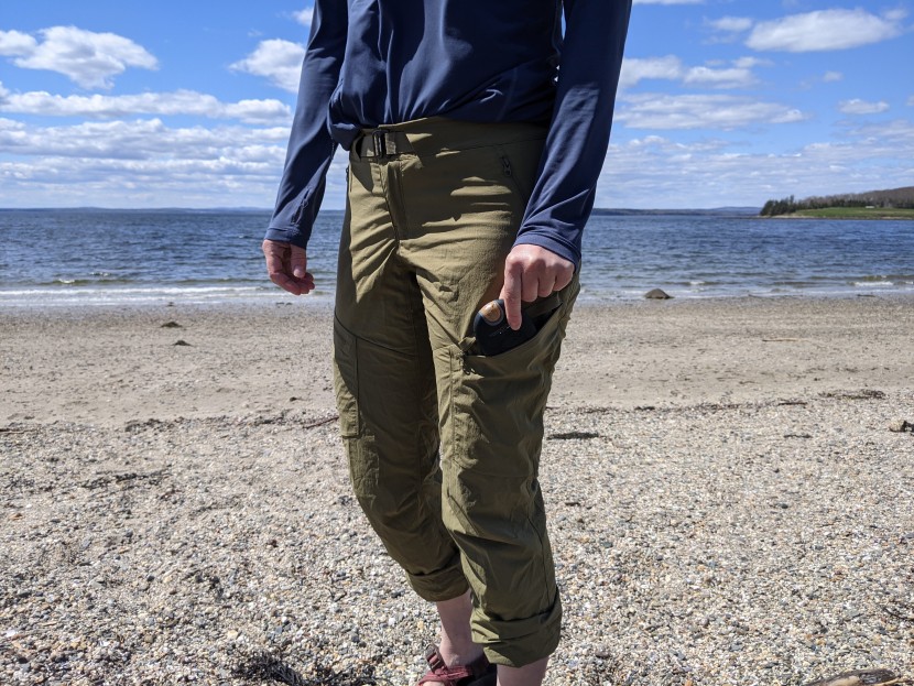 arc'teryx palisade pant for women - the thigh pockets work well to stash valuables or necessities.