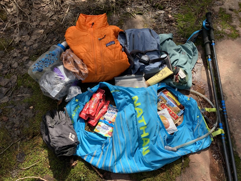 nathan pinnacle 12l - just like santa's pack, we could stuff endless gear and gadgets in...