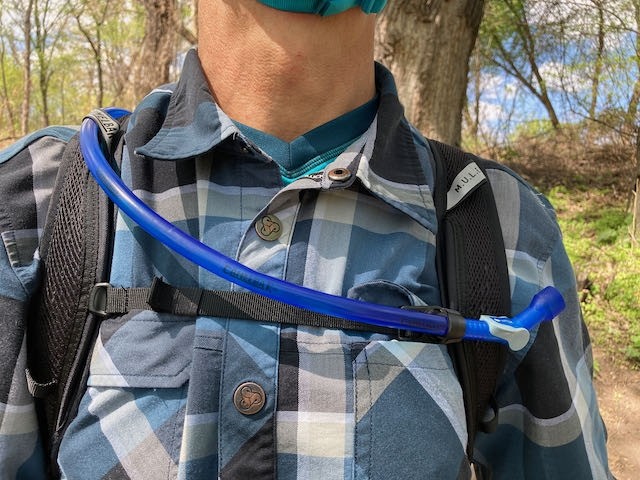 camelbak m.u.l.e. pro 14 - our male tester has a larger torso and was able to eventually find a...