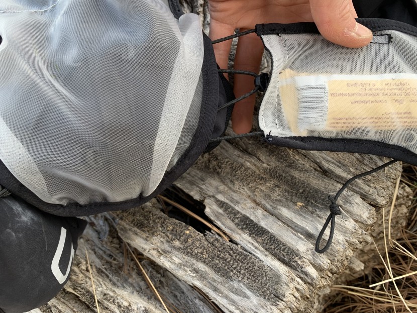 ultimate direction halo - we found this zigzag threading of static cord to support any weight...