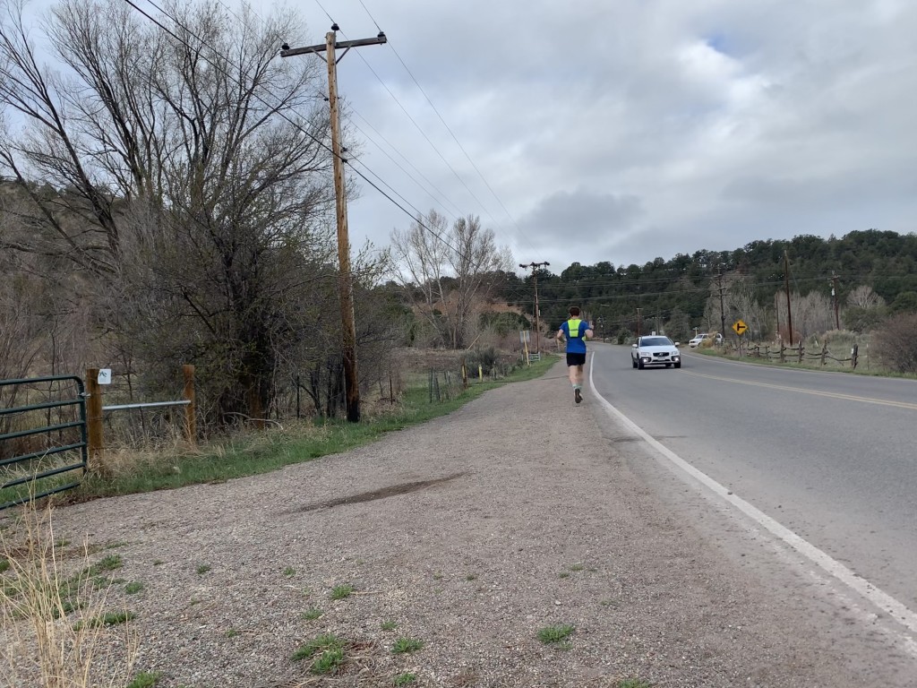 ultimate direction marathon v2 high beam - when running in an urban environment, high visibility is your best...